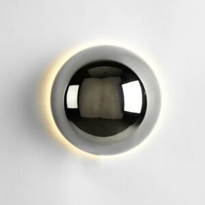 Bauhaus medieval style light luxury wall lamp modern minimalist round corridor solar eclipse bedside lamp 1