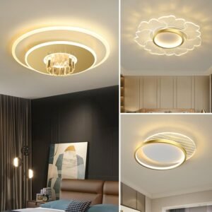 Led Ceiling Lamps Nordic Creative Round Household Light Fixture Modern Bedroom Living Room  Bedroom Closet Ceiling Lights 1
