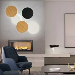 Indoor Circular Led Wall Lamp Dining Room Decoration Wall Lamp Household Lighting Fixture Simple And Atmospheric 1