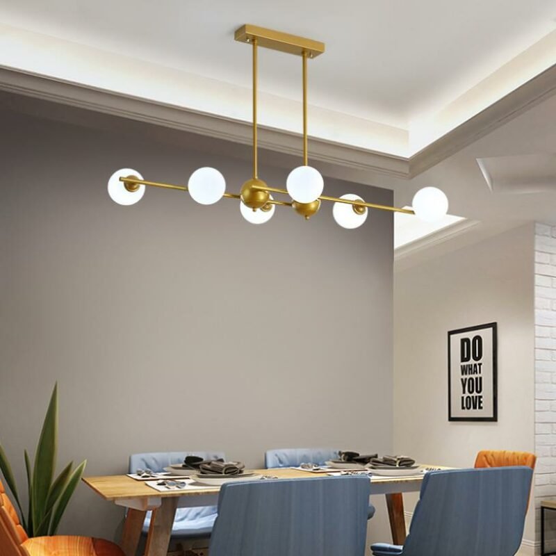 New restaurant Pendant Lights Nordic style hanging lamp modern creative bar table dining room magic bean indoor lighting Fixture 4