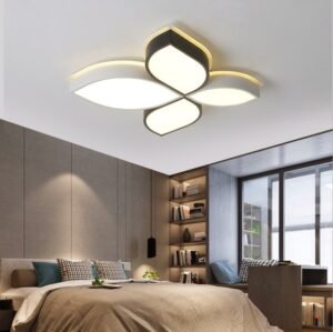 led Nordic bedroom ceiling lamp creative clover child room lamp modern minimalist tatami master bedroom lamp 1