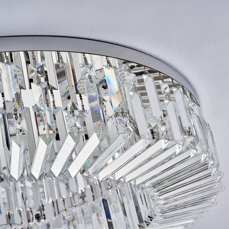 Modern Luxury Crystal Ceiling Lamp For Bedroom Living Room Study Roof Home Chrome Decoration Round Chandelier Lighting Fixture 5