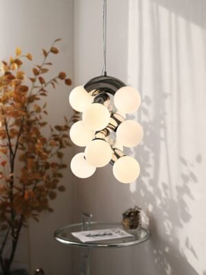 Nordic retro homestay grape series chandelier simple creative style bedroom dining room living room small chandelier 1