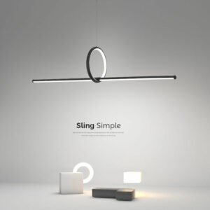 2023 modern new chandelier led Dinning living room lamp minimalist long ring kitchen nordic designer office Nordic hanging lamps 1