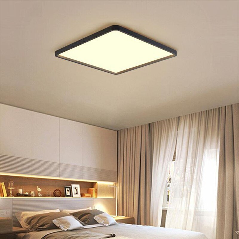Ultra-Thin  Led Ceiling Lights Simple Modern Bedroom Ceiling Lighting Rectangular Square Round Living Room Entrance Luminary 6