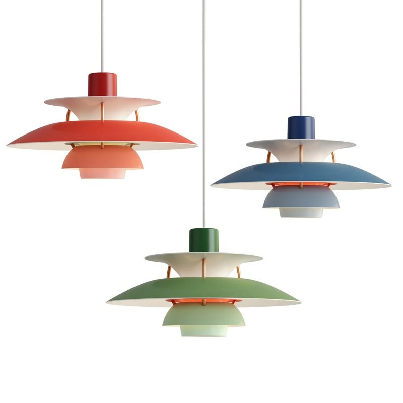Danish Pendant Light High Quality Umbrella Led Hanging Design Lamp Living Loui Lustre Kitchen Paulsen UFO PH 5 Color Droplight 1