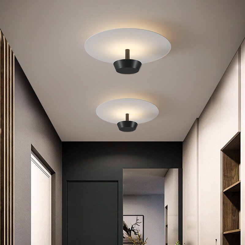 Simple and modern round aisle lamp corridor lamp porch Nordic room ceiling lamp creative personality bedroom lamps 3