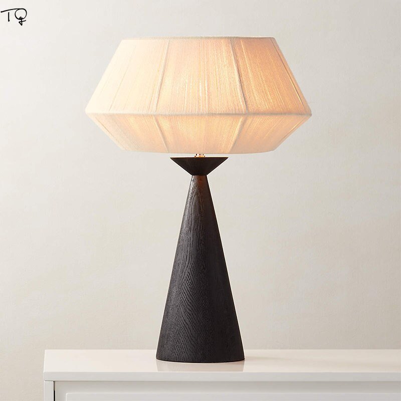 Japanese Designer Minimalist Solid Wood Table Lamp for Living/model Room Decoration Bedroom Bedside Hotel Exhibition Hall Study 2