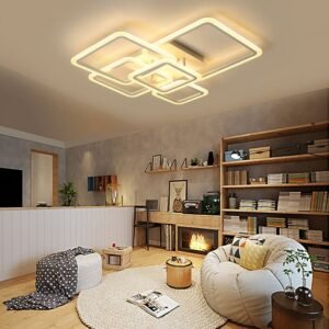 Modern Square Acrylic Ceiling light Creative Design LED Dimmable Lamp Bedroom Living Room Decor Lighting Fixtures 1
