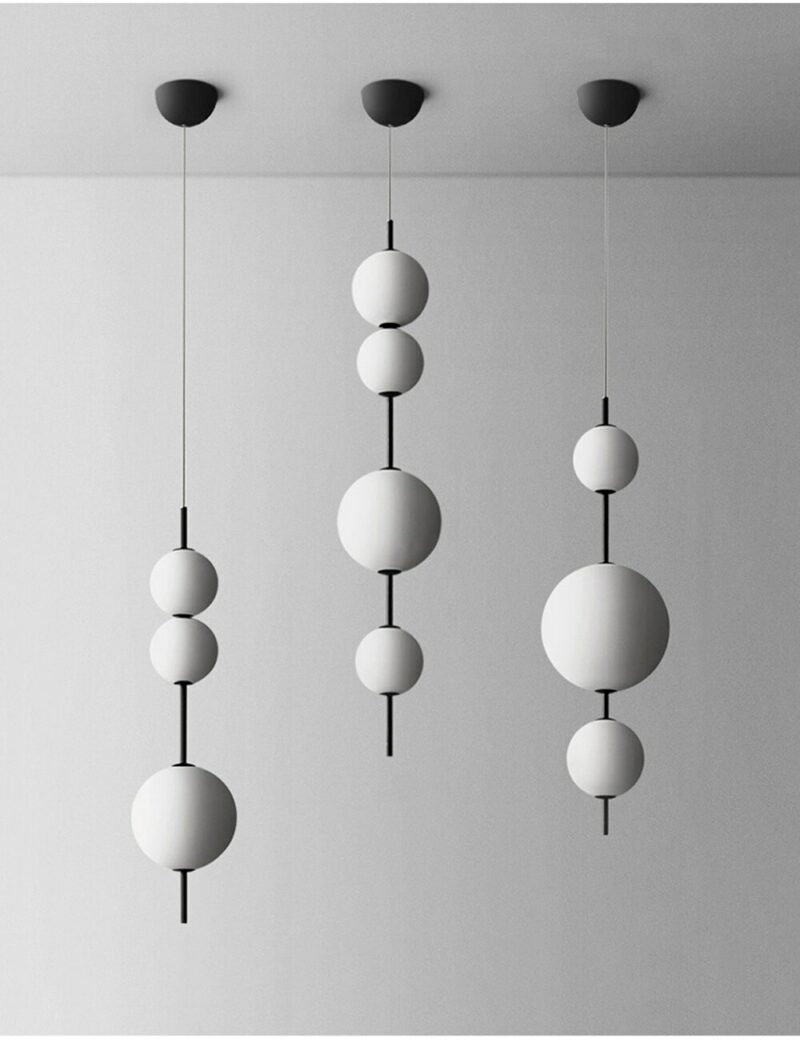 Modern Creativity Pendant Light for Restaurant Shop Kitchen Bedroom Glass Ball Chandelier Pendant Lamp Lighting Decoration 1