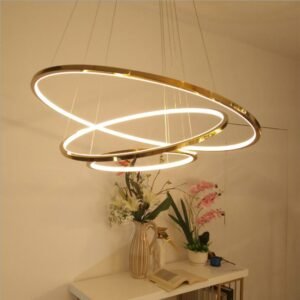 2020 Living room Pendant Light  Golden circular Ring   luxury  Light lighting For Restaurant  Bedroom Decor Fixture lamp 1