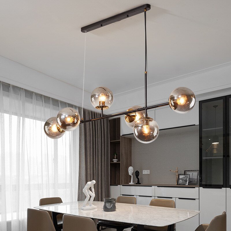 Modern Nordic  Pendant Lights Dinning Room Living Room Glass Pendant Lamp Bedroom  Industrial Designer Lighting Fixtures E27 Led 3