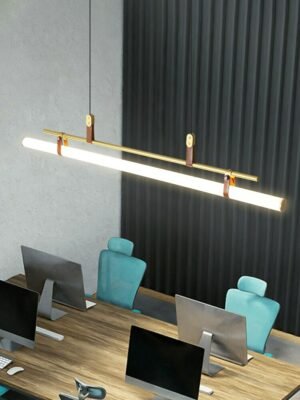 Nordic Led Pendant Lamp For Dinning Room Modern Liner Pendant Lighting For Office/Restaurant  Long Type Hanging Lights Fixture 1