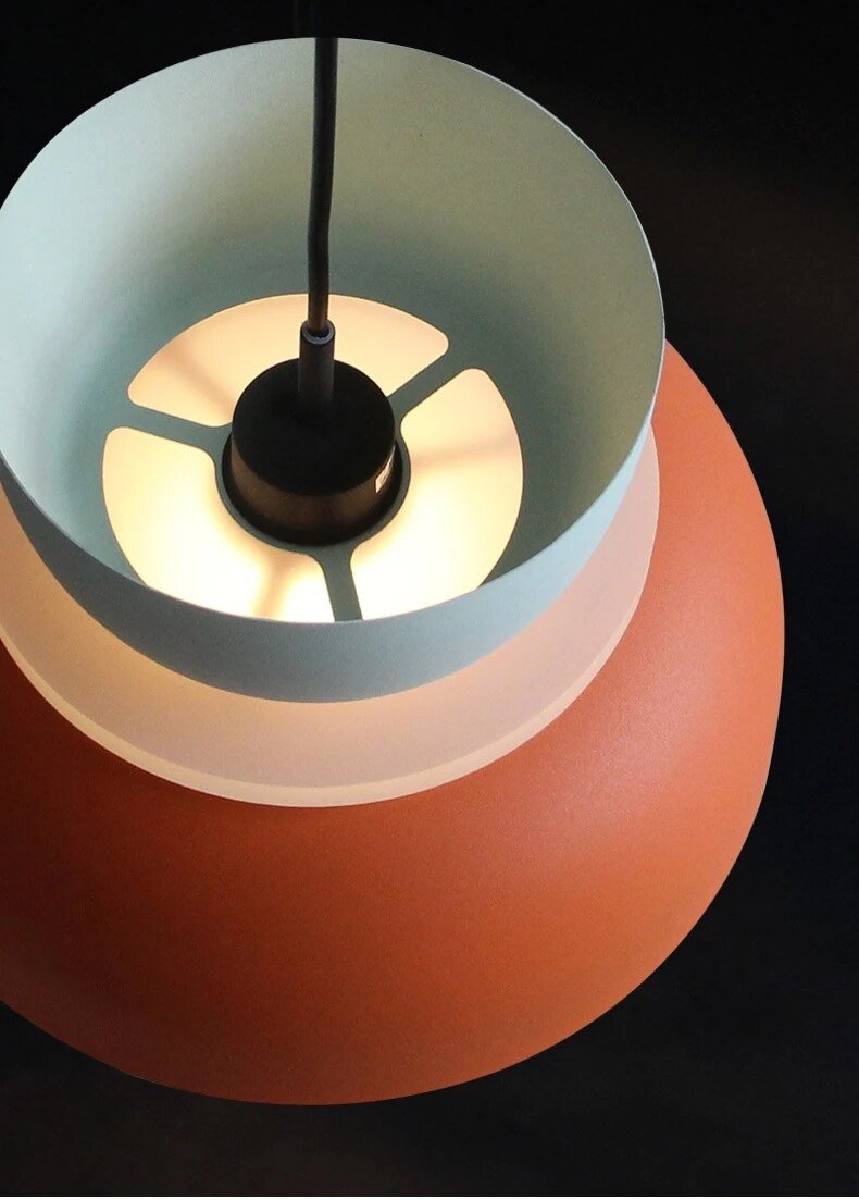 New Modern Colour Pendant Lamp Led Nordic Hanging Suspension Bedside Living Bedroom Study Bar Dining Room Lighting Macaron Decor 6