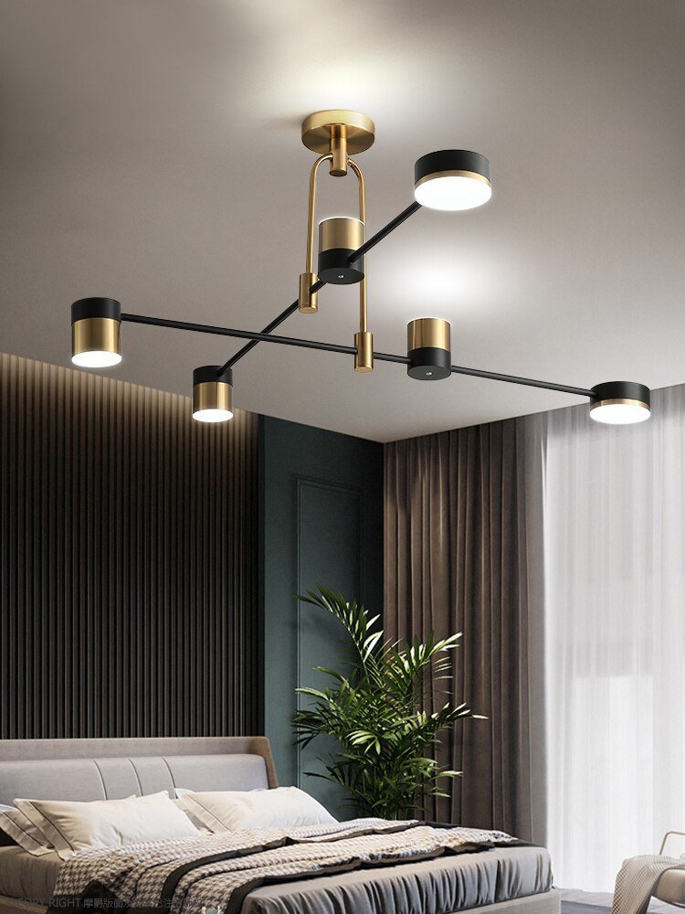 Nordic luxury living room chandelier simple dining room creative bedroom lamps 3