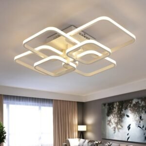 Double-sided Luminous Body Remote Dimming LED Ceiling Lights For Living Dining Room Bedroom Aluminum House Decoration Luminaire 1