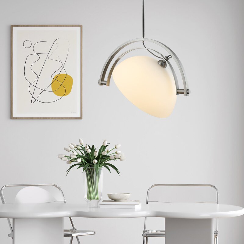 Bauhaus Nordic Designer Glass Pendant Light  Art Deco Creative Adjustable Angle Lighting for Living Room Exhibition Model Room 2