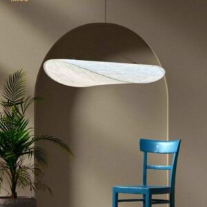 Nordic Pendant Lights Led Vertigo Indoor Lighting for Living Room Home Decor Modern Silk Fabric Lighting Tense Bar Hanging Lamp 1
