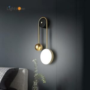 Creative background wall lamp modern minimalist living room bedroom lamp aisle wall light 1