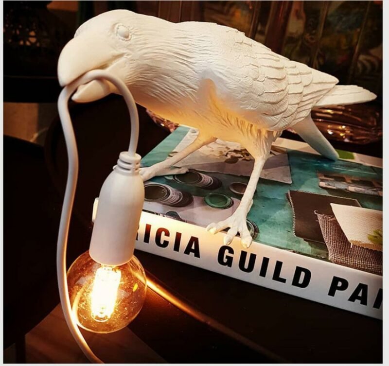 Modern Resin Bird Table Lamp 110V to 240V Bird Desk Lamp  lighting Source Night Light For Kid's room reading decorative  lamp 3