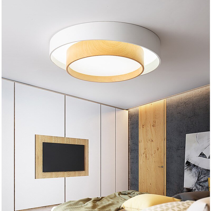 Modern Led Ceiling Lights Wood Irregular Shape Ceiling Lamp For Living Room Bedroom kitchen Home Lighting Ceiling Lighting 6