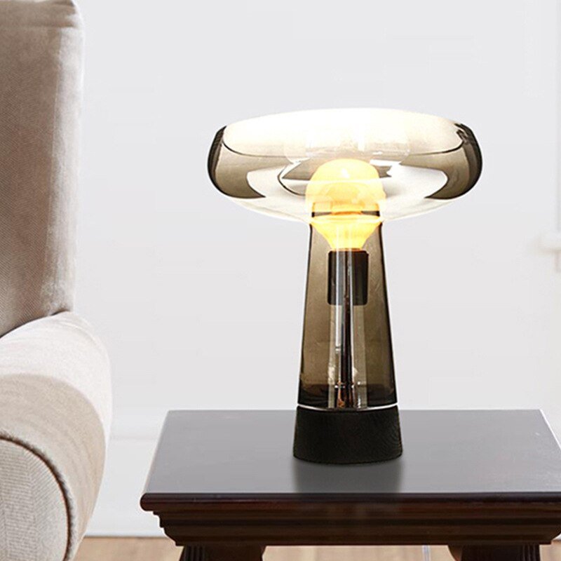 Nordic Led Table Lamp Designer Glass for Living Room Bedroom Desk Decor Light Modern Loft Home Bedside Ins Creative Luminaries 2