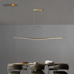 All copper nordic strip lamp pendant light bar table office lamp modern restaurant pendant lamp 1