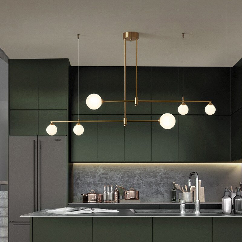 New Design LED Chandelier for Living Dining Room Kitchen Bedroom Pendant Lamp Modern Nordic Gold G9 Hanging Lamp Indoor Lighting 3
