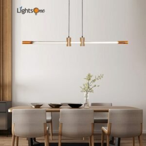 Nordic minimalist restaurant strip pendant lamp simple modern designer dining table bar office pendant lights 1