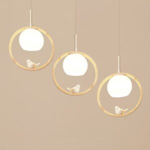 Modern Wood Pendant Lights Home for Dining Living Room Kitchen Office Shop Balcony Aisle Aesthetic Room Decorator Hanging Lamp 1