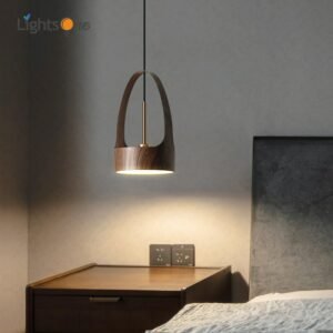 Modern minimalist small pendant light bedroom luxury bedside lamp nordic restaurant pendant lamp 1