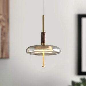 Nordic Glass Lustre Pendant Light Lighting Fixtures LED for Kitchen Dining Room Lamp Aesthetic Room Decorator Home Appliance 1