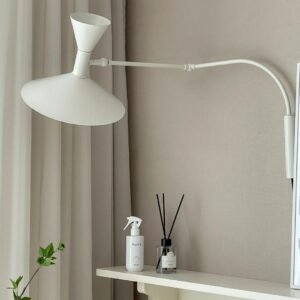 Medieval horn wall lamp designer living room simple rotatable wall light 1