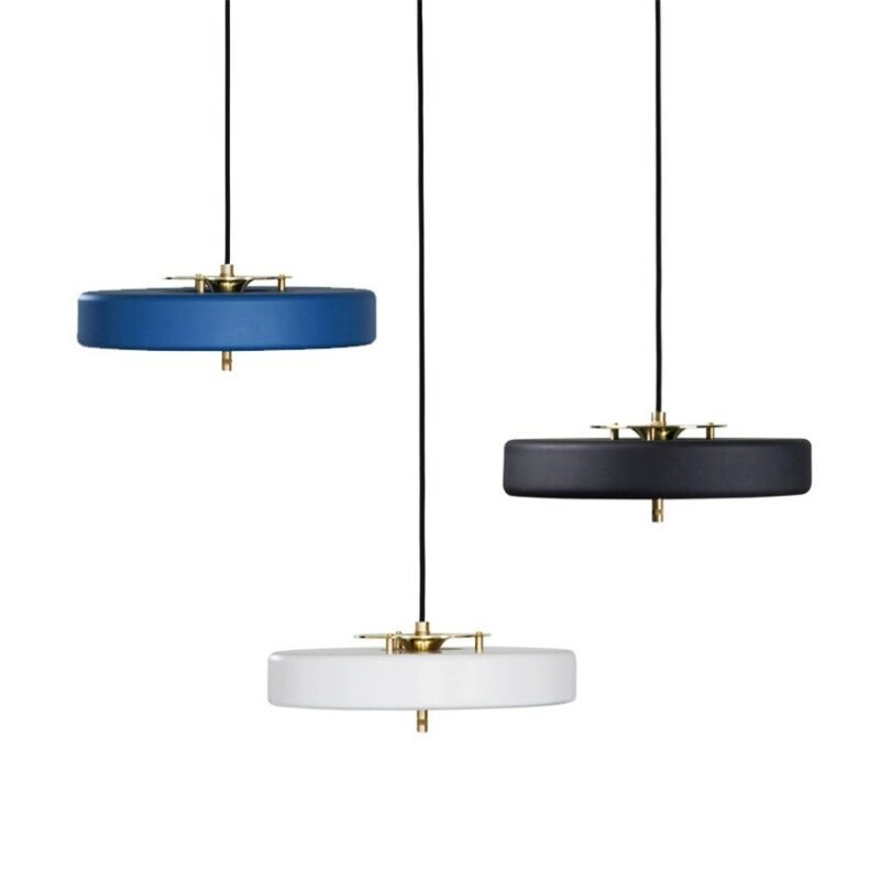 Nordic Revolve Pendant Lamp blue LED lustre metal Personality Restaurant Bar Modern circle led lamp cafe bedroom pendant lights 5