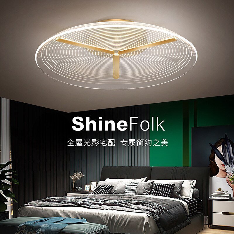 New Living Room Bedroom Study Room Guest Room Acrylic Disc Ceiling Lamp Simple Modern Corridor Porch Balcony Ceiling Lamp 2