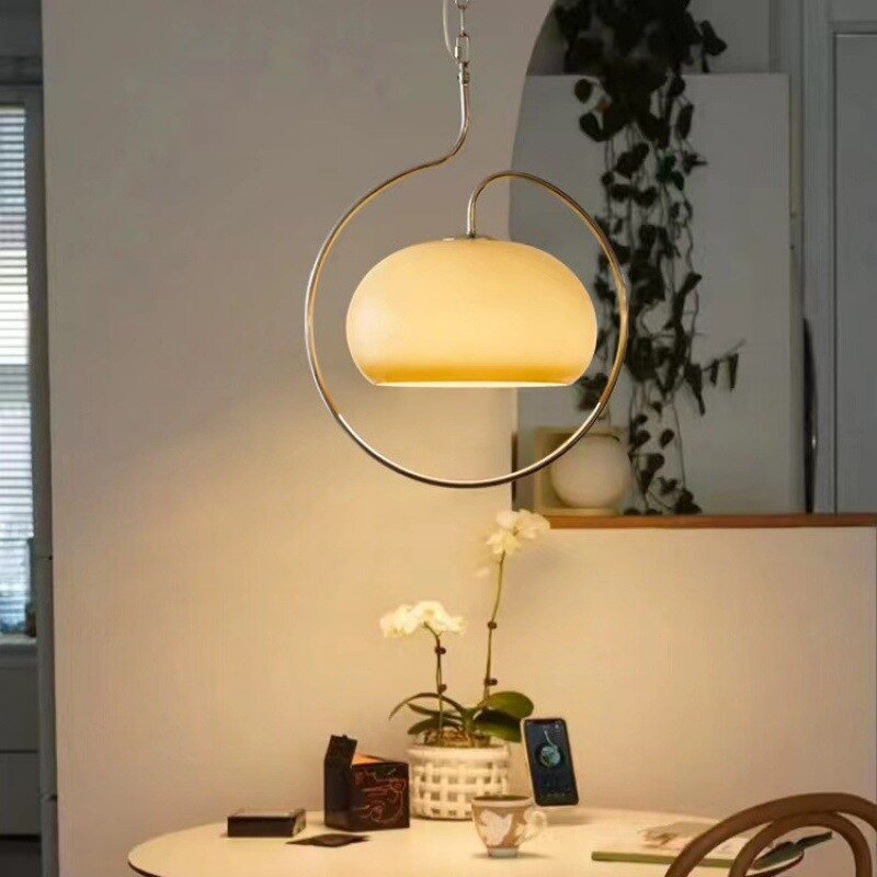 Medieval Nordic Restaurant Pendant Light Bauhaus Table Mushroom Lamps Cream Tart Lighting Bedroom Livingroom Kitchen Lamp Shades 5