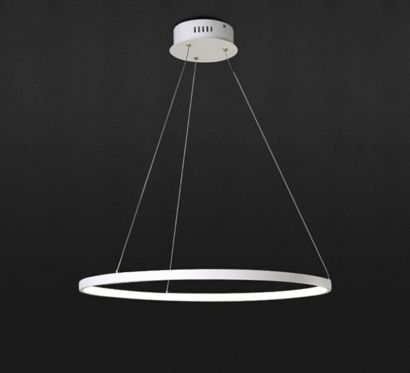 New Modern LED Round Ring chandelier lighting  For Living Room lights  Aluminum body Hanging lamp For  Restaurant Decor Fixtures 2
