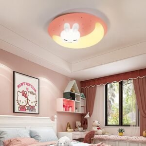Children's room ceiling lamp cartoon animal image ceiling lamp rabbit creative led girl boy room creative lamp 1