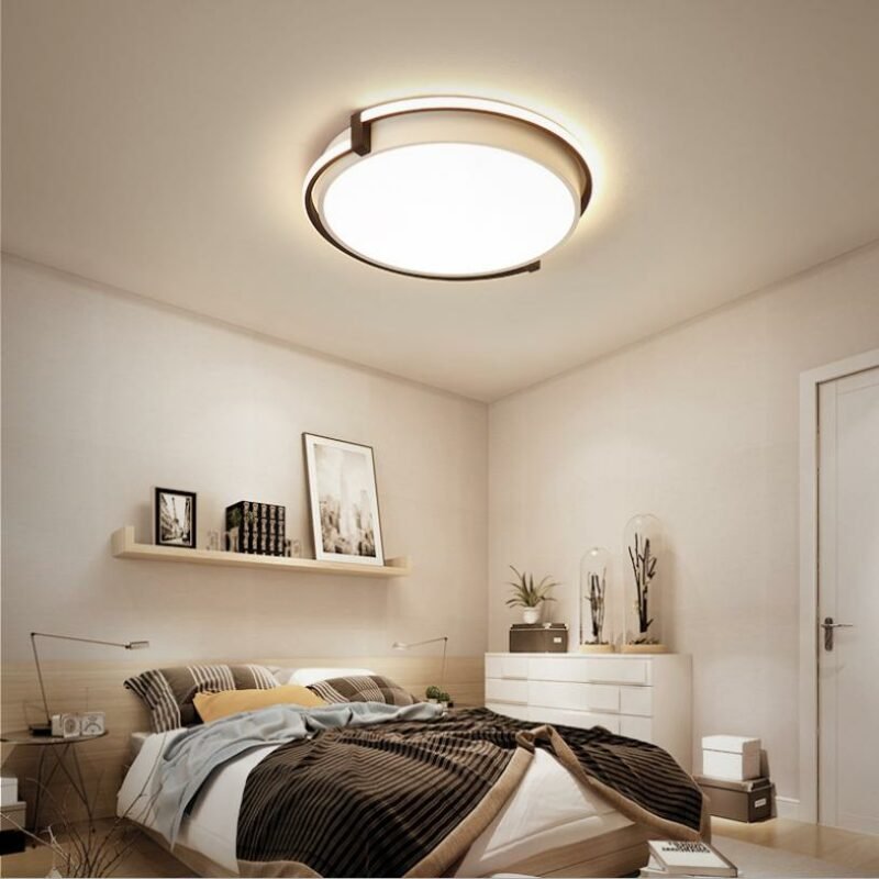 New bedroom ceiling lamp modern minimalist ceiling lamp led creative round balcony aisle study room  decorative lamps Fixtures 3