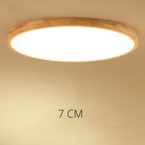 Modern Led Ceiling Light Ultra Thin Surface Mount Wood Ceiling Lamps Living Room Bedroom Balcony Lighting Home Ceiling Fixture 1