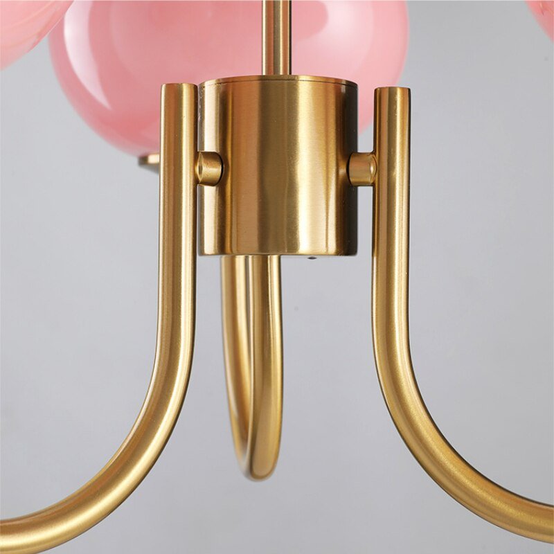Aesthetic Nordic Designer Pendant Lamp Room Decorator Light for Living Room Bedroom Kitchen Art Pink Medieval Bauhaus Chandelier 4