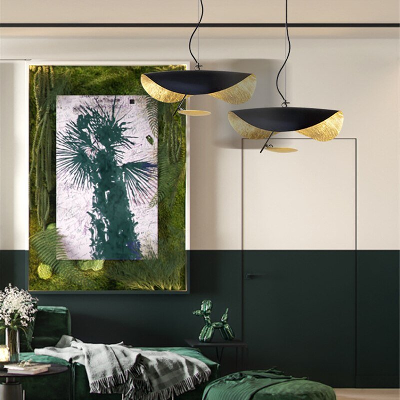 Italy Designer Modern UFO Luxury Pendant Light Iron Hanging Lamp For Living Room Bedroom Dining Bar Decor Nordic Kitchen Fixture 5