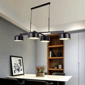 Nordic Modern Simple Bar Restaurant Model Room Light Luxury Dining Room Study Circular Household Lamps 1