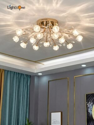 Light luxury dining room living room ceiling lamp simple bedroom crystal ceiling light 1