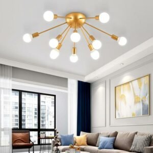 Nordic creative modern LED ceiling lamp personality simple living room bedroom dining room lamp warm home room lighting 1