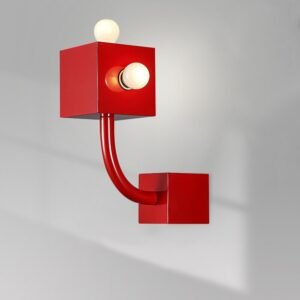 Bauhaus Art Creative Living Room Background Wall light Corridor Bedroom Bedside Red Space Age Wall Lamp 1