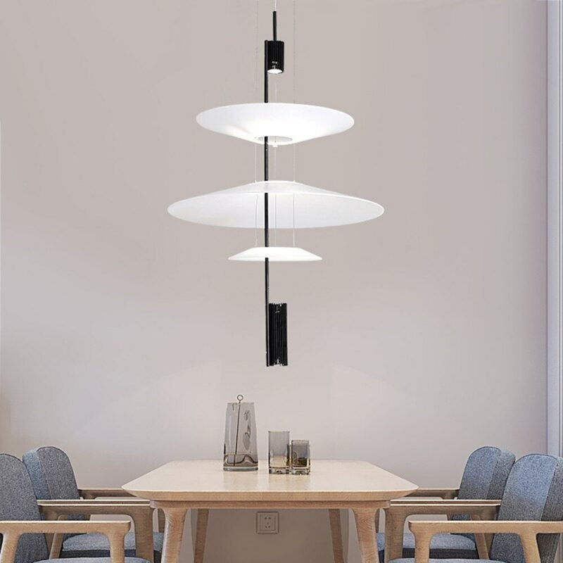 Denmark replica chandelier White luxury postmodern lustre design Living room Dining table Nordic minimalist Flamingo Chandelier 3
