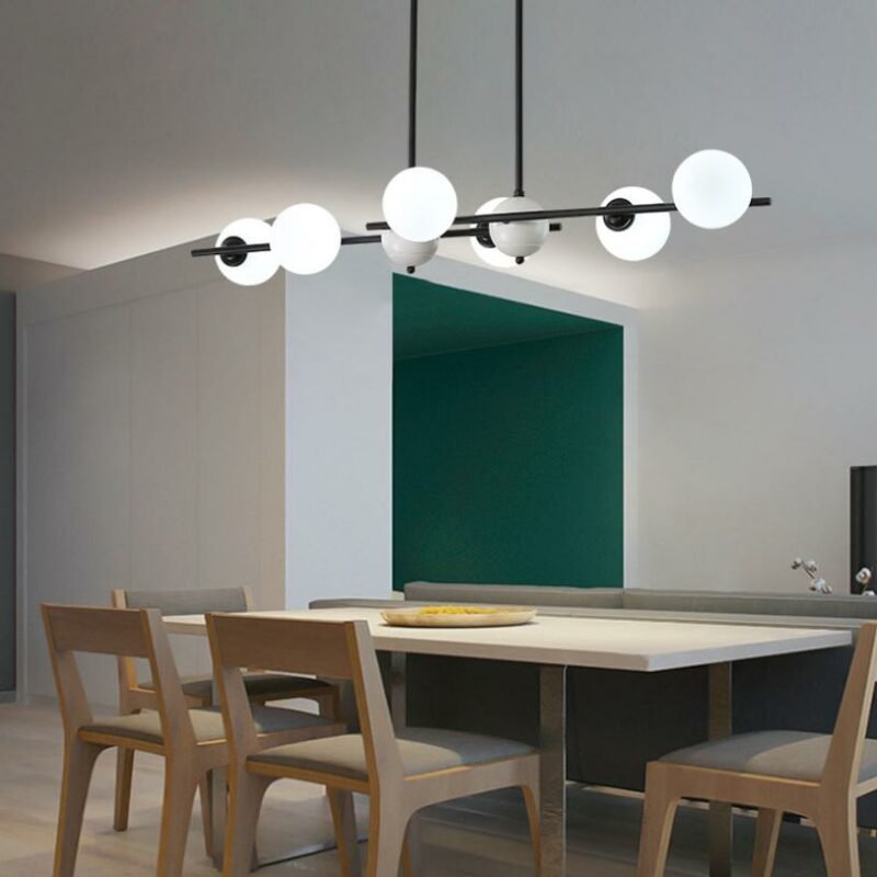 New restaurant Pendant Lights Nordic style hanging lamp modern creative bar table dining room magic bean indoor lighting Fixture 2