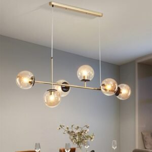 Nordic bubbles chandelier LED for Kitchen Island Glass gold chandelier lighting Scandinavian Design dining room Office lighting 1
