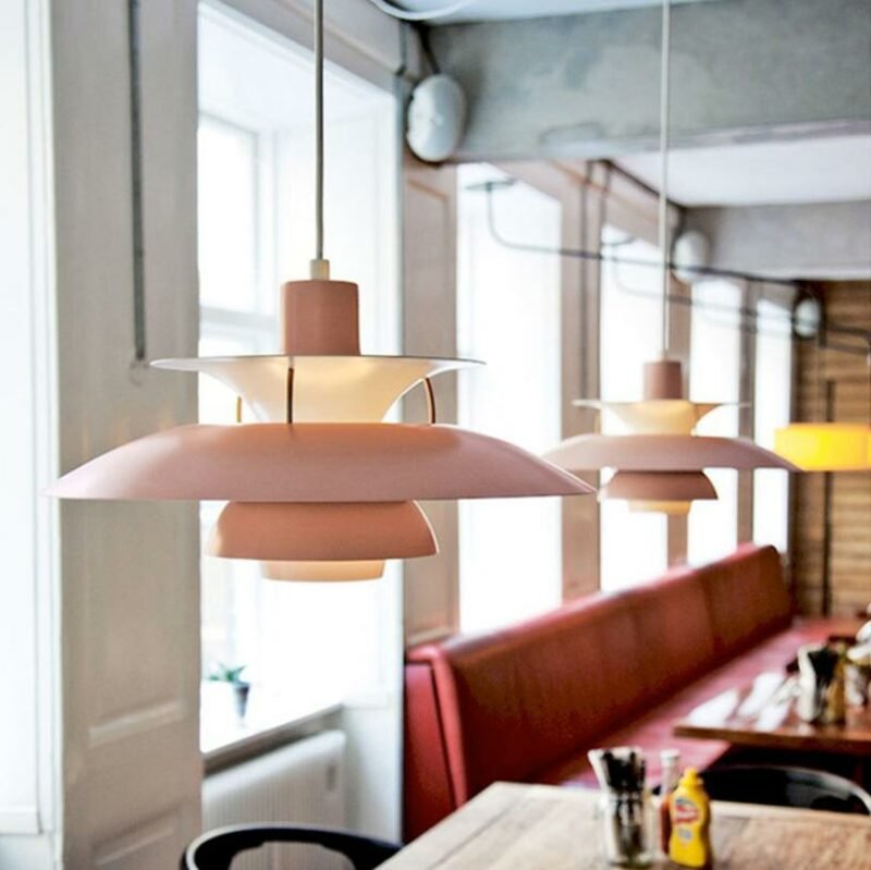 Nordic restaurant Pendant light pine cone Lamp  creative  decoration living room bar exhibition hall small lotus leaf Light Fix 4